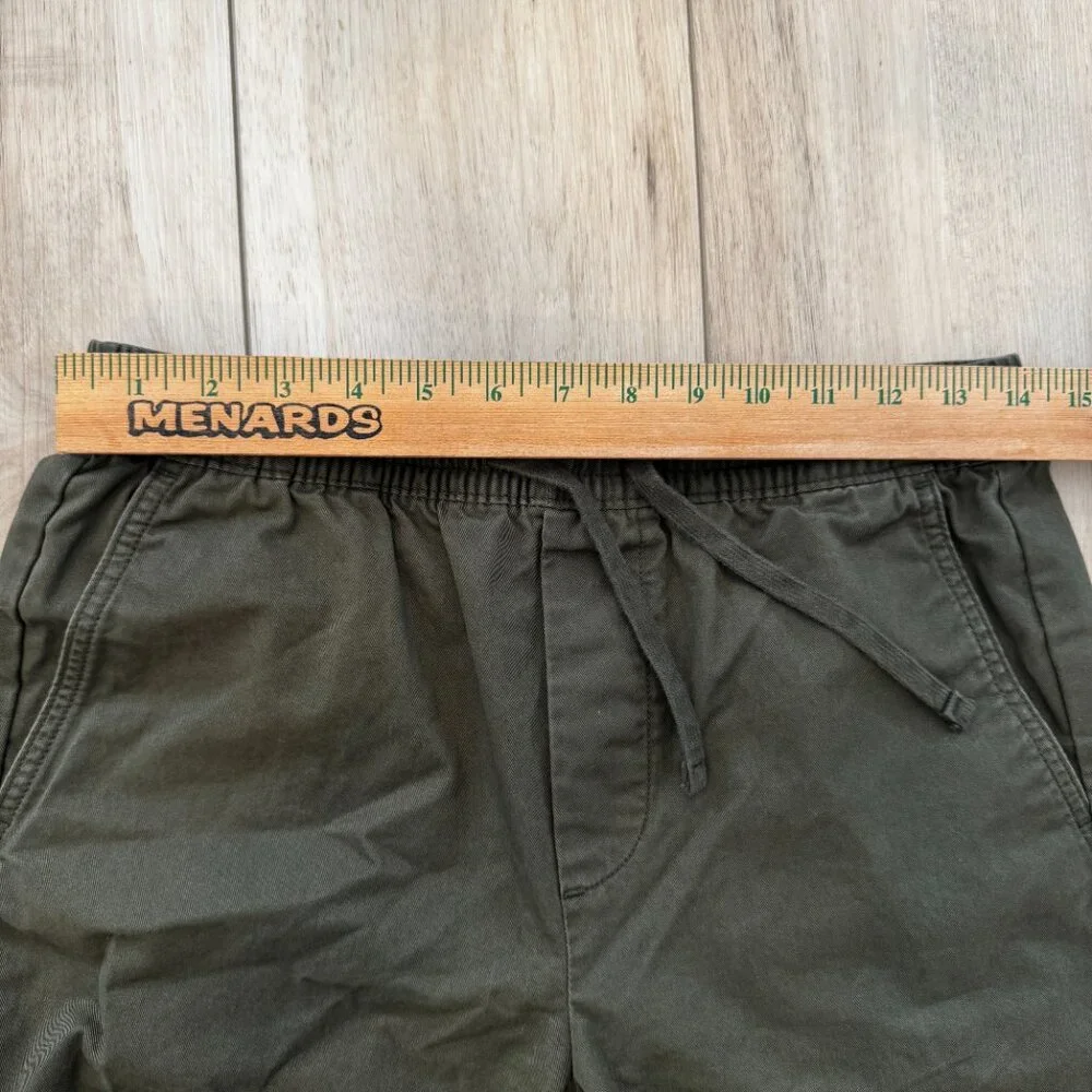 Gap Men's XS Easy Essential Pull On Drawstring Pants Olive Green Khaki Pockets